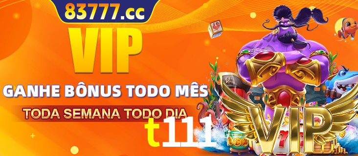 Banner promocional do t111 oferecendo 100% de recompensas adicionais contínuas para quem fizer o login diário (Daily sign-in), com um mascote de coelho.