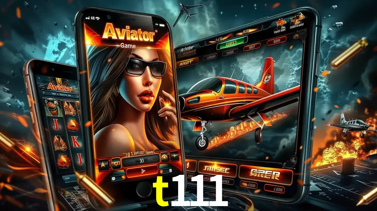 O popular jogo de apostas Aviator exibido em vários celulares e tablets, mostrando a interface emocionante e a ação de voo disponíveis para jogar agora no t111.